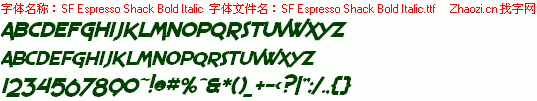 查看字体及作者详细介绍