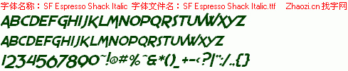 查看字体及作者详细介绍