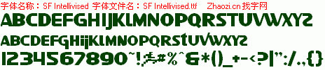 查看字体及作者详细介绍