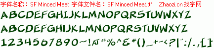 查看字体及作者详细介绍