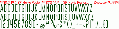 查看字体及作者详细介绍