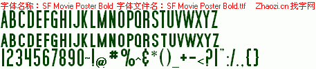 查看字体及作者详细介绍