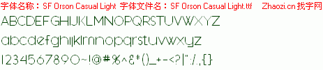 查看字体及作者详细介绍