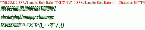 查看字体及作者详细介绍