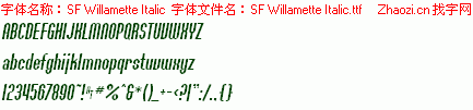查看字体及作者详细介绍