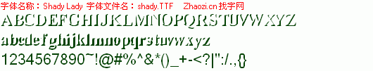 查看字体及作者详细介绍