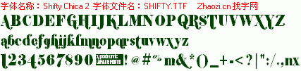 查看字体及作者详细介绍
