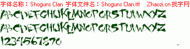 查看字体及作者详细介绍