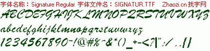 查看字体及作者详细介绍