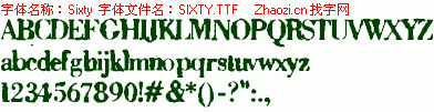查看字体及作者详细介绍