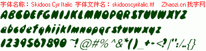 查看字体及作者详细介绍