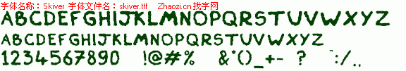 查看字体及作者详细介绍
