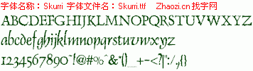 查看字体及作者详细介绍