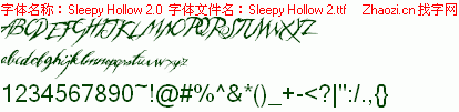 查看字体及作者详细介绍