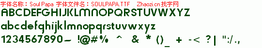 查看字体及作者详细介绍