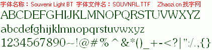查看字体及作者详细介绍