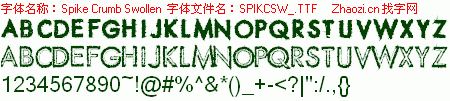 查看字体及作者详细介绍