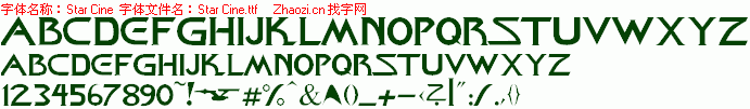 查看字体及作者详细介绍
