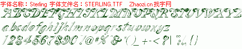 查看字体及作者详细介绍