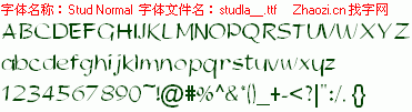 查看字体及作者详细介绍