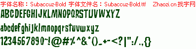 查看字体及作者详细介绍