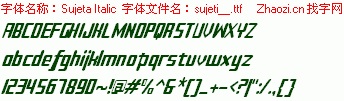查看字体及作者详细介绍