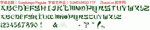 查看字体及作者详细介绍