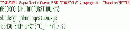 查看字体及作者详细介绍