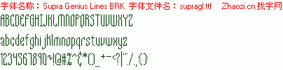 查看字体及作者详细介绍