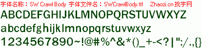 查看字体及作者详细介绍