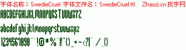 查看字体及作者详细介绍