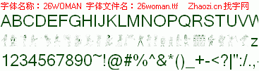 查看字体及作者详细介绍
