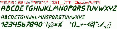 查看字体及作者详细介绍