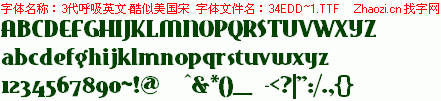 查看字体及作者详细介绍