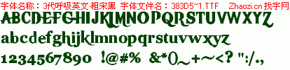查看字体及作者详细介绍