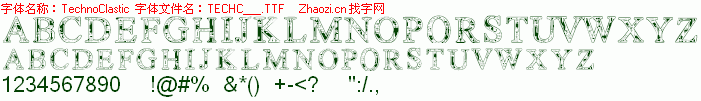 查看字体及作者详细介绍