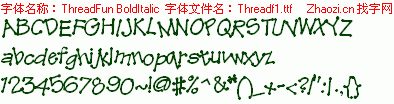 查看字体及作者详细介绍