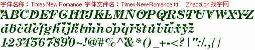 查看字体及作者详细介绍
