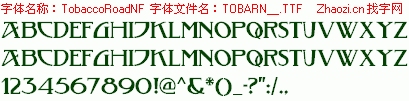查看字体及作者详细介绍