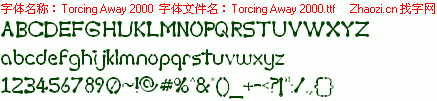 查看字体及作者详细介绍