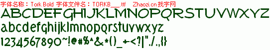 查看字体及作者详细介绍
