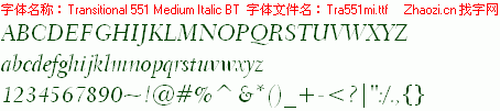 查看字体及作者详细介绍