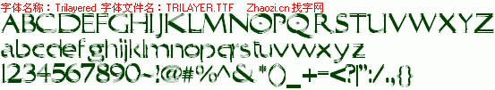 查看字体及作者详细介绍