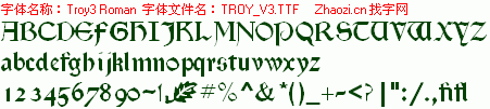 查看字体及作者详细介绍