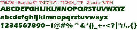 查看字体及作者详细介绍