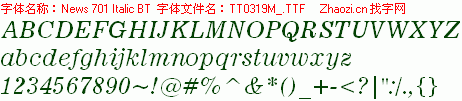 查看字体及作者详细介绍