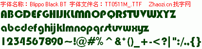查看字体及作者详细介绍