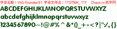 查看字体及作者详细介绍