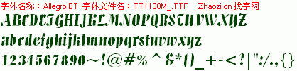 查看字体及作者详细介绍