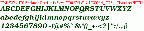 查看字体及作者详细介绍
